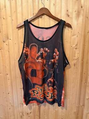 Vintage 1999 WWF The Rock Attitude Era Mesh Basketball Tank Top Jersey